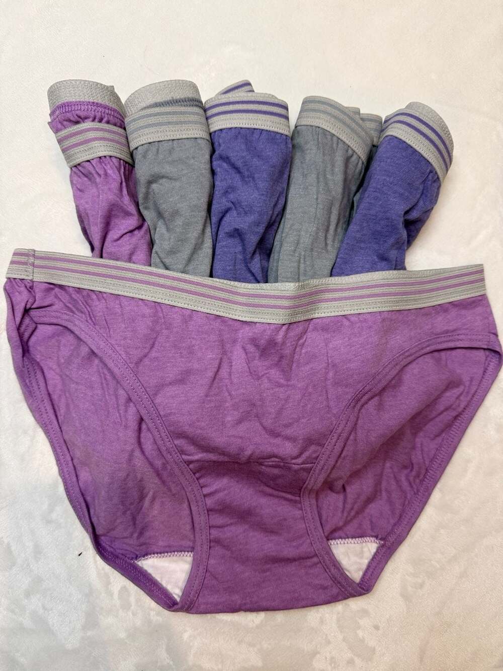 Fruit of the Loom Women's Heathered Bikini Underwear Size 6 Pack of 6